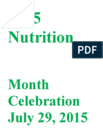 2015 Nutrition Month Celebration