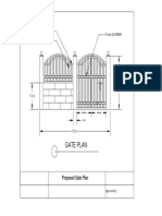 Proposed 2x2 Tubular Gate Plan Dimensions