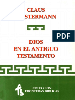 Claus Westermann Dios en El Antiguo Testamento