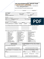 Jamboree Form No. 02 IST Application Form