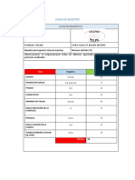 Hojas de Registro