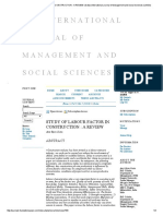 6-STUDY OF LABOUR FACTOR IN CONSTRUCTION - A REVIEW - Dutta - International Journal of Management and Social Sciences (IJMSS) PDF