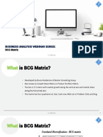 Business Analysis BCG Matrix