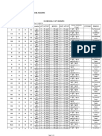 Schedule of Beams: Project: Proposed Commercial Building Location: Owner: Architect