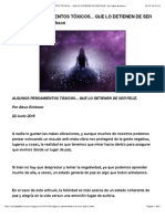 ANCLAJE DE LUZ - RAYMA: ALGUNOS PENSAMIENTOS TÓXICOS... QUE LO DETIENEN DE SER FELÍZ. Por Alexa Erickson