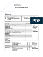 Cek List Scoring Sistem