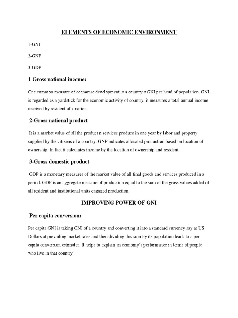 Understanding Key Economic Indicators: A Comparison of GNI, GNP and GDP ...