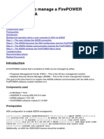 Using ASDM To Manage A FirePOWER Module