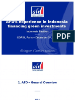AFD's Experience in Indonesia Financing Green Investments: Indonesia Pavilion COP21, Paris - December 3, 2015