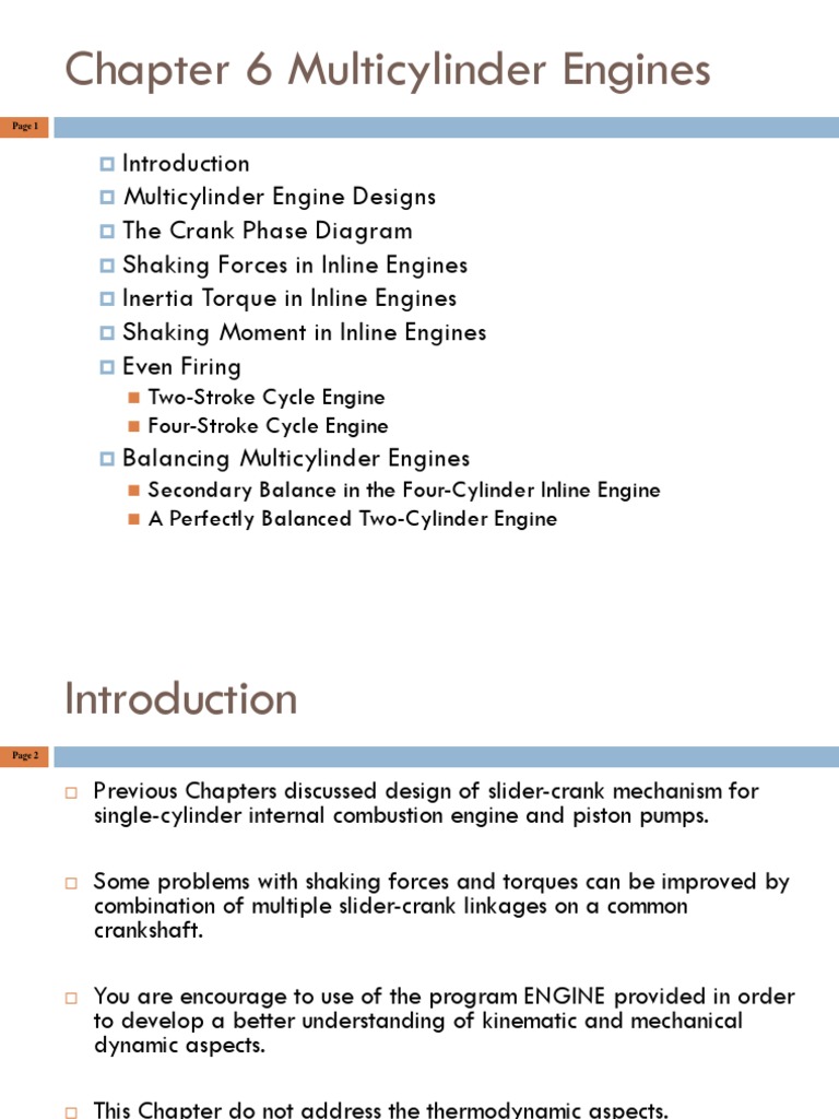 Balancing Multicylinder Engine Designs | PDF | Internal Combustion ...