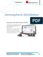 ATM CDU Distillation in Aspen HYSYS V10