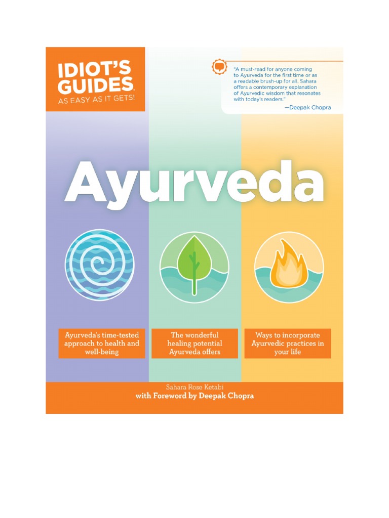 Ayurveda (Idiot's Guides) by Sahara Rose Ketabi PDF PDF Ayurveda
