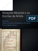 Notações Musicais e As Escritas de Artista 2015-1