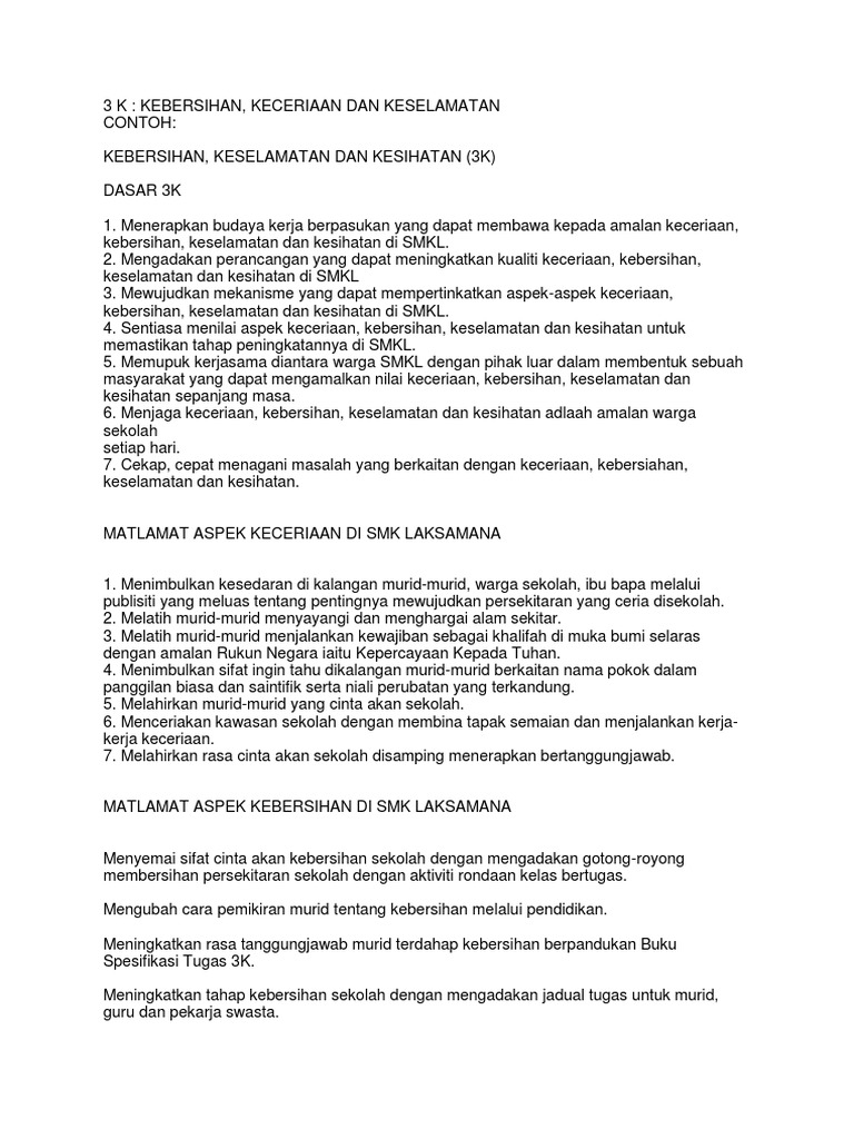 Kepentingan 3k Pdf