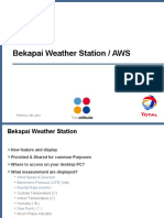 Bekapai Weather Station / AWS: Reference, Date, Place