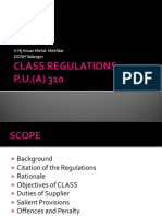 Class Regulation