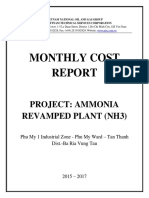 Monthly Cost: Project: Ammonia Revamped Plant (Nh3)