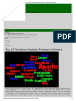 Top 20 Predictive Analytics Freeware Software - Predictive Analytics Today