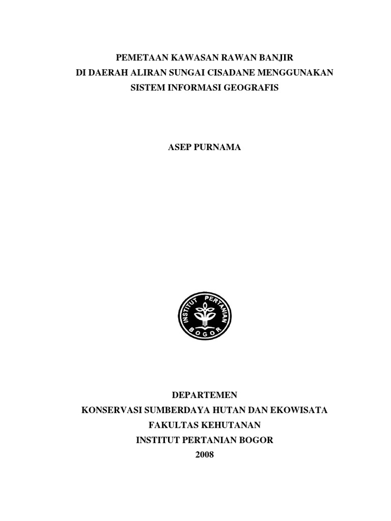 Pemetaan Kawasan Rawan Banjir PDF | PDF