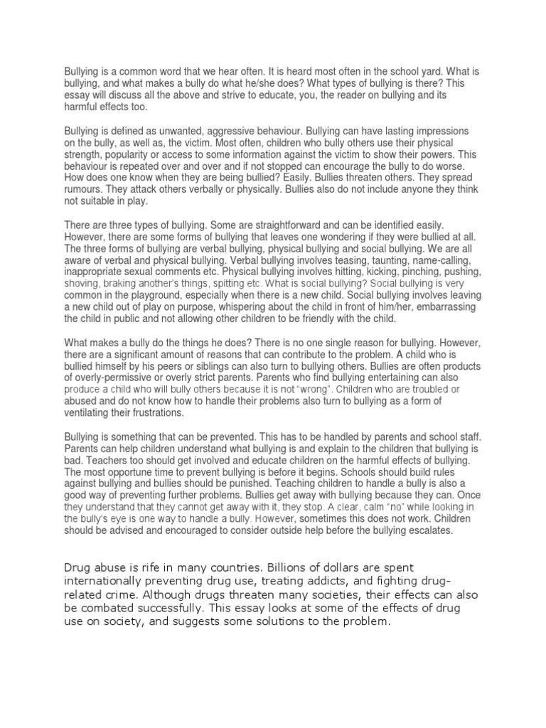 Victimization english essay image