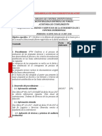 Cedula de Procedimientos de Auditoria