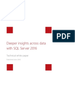 SQL Server 2016 Deeper Insights Across Data White Paper