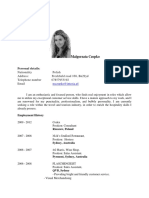 Malgorzata Czopko: Personal Details