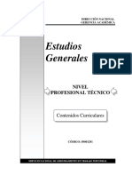 1291 Contenidos Curriculares - Estudios Generales PT