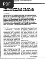 1.Emergence Soc Media- Empowered Consumers