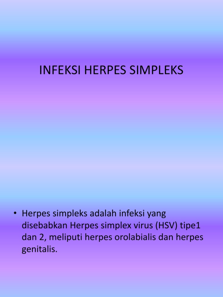 Infeksi Herpes Simpleks Pptx