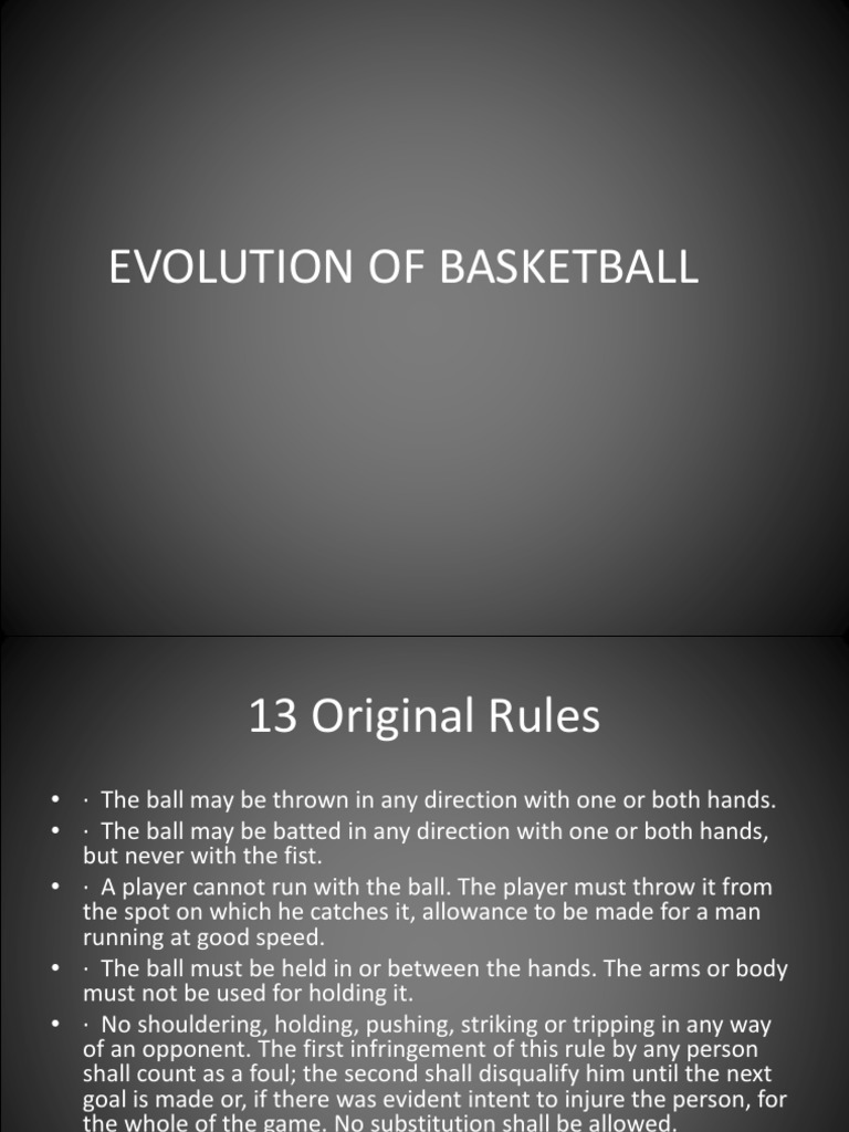 Evolution of Basketball | PDF | Referee | Team Sports