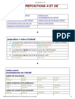 Les Prépositions À Et de