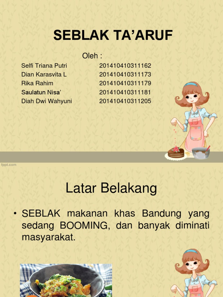 Contoh Brosur Makanan Seblak