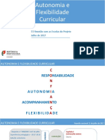 Autonomia e Flexibilidade Curricular_Escolas_III Reunião_5 Julho 2017