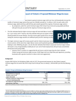 Assessing the Economic Impact of Ontario’s Proposed Minimum Wage Increase