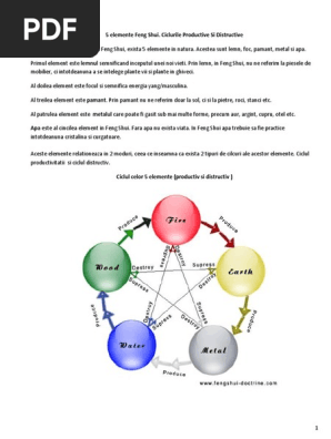 Cele 5 Elemente Feng Shui Docx