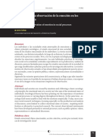 Callejo, J. (2014) "Bosquejo para La Observación de La Emoción en Los Procesos Sociales"