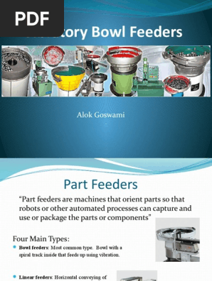 Vibratory Bowl Feeders Incomplete Mechanical Engineering Mechanics