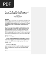 Group Work and Student Engagement (Final)