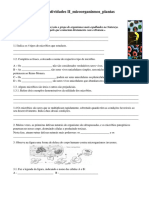Ficha Atividades Ciências 6ºano PDF