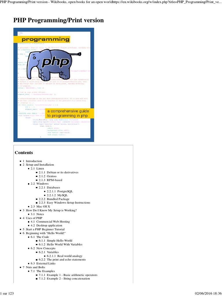 What Is Php Programming Pdf | Introduction to PHP – LPPYNU