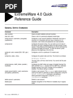 Extremeware 4.0 Quick Reference Guide: Eneral Witch Ommands