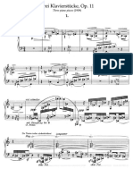 Schoenberg-Tres Piezas para Piano PDF