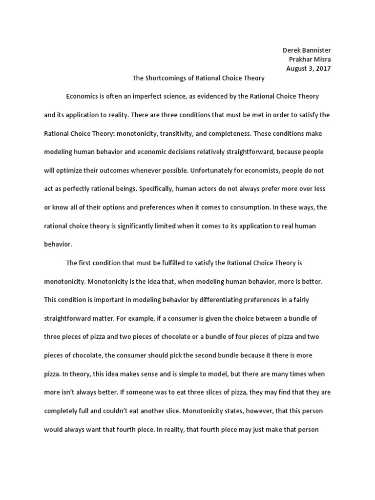 Rational choice theory sociology image