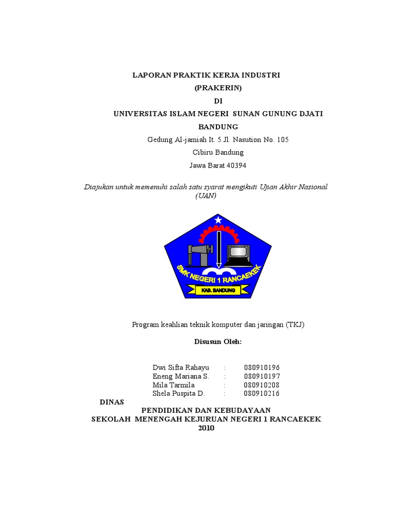 Contoh Daftar Pustaka Laporan Prakerin Tkj Seputar Laporan
