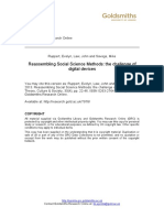 Ruppert, E., Law, J. y Savage, M. Reassembling Social Science Methods. The Challenge of Digital Devices