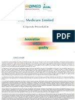 Poly Medicure's Corporate Presentation: A Leader in Medical Devices