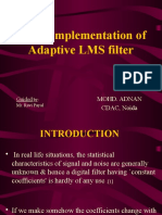 FPGA Implementation of Adaptive LMS Filter