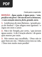 Cantos Aspersão Liturgia Batismal 02