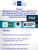 P01-Presentación Curso y Ley de Seguridad Eléctrica PDF